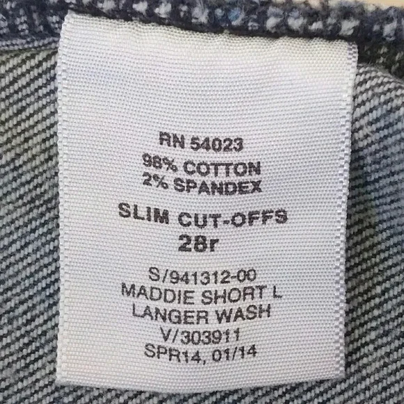 GAP 1969 Slim Cut-offs Maddie Shorts Indie Sleeze Western Cowgirl - Picture 6 of 6